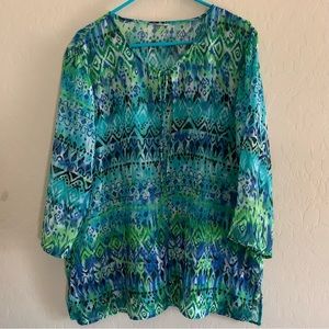 Sheer top,beautiful beachy flowy